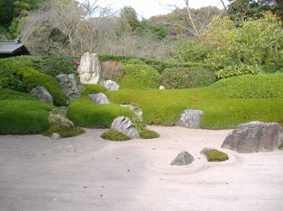 Dry landscape garden in Meigetsuin